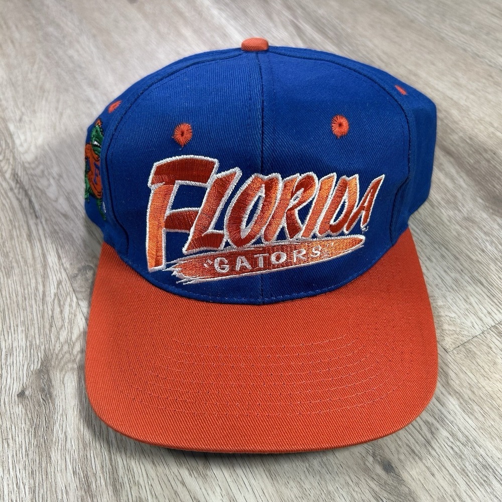 VTG Florida Gators Snapback Hat College Head Start Big Logo Blue Orange Cap